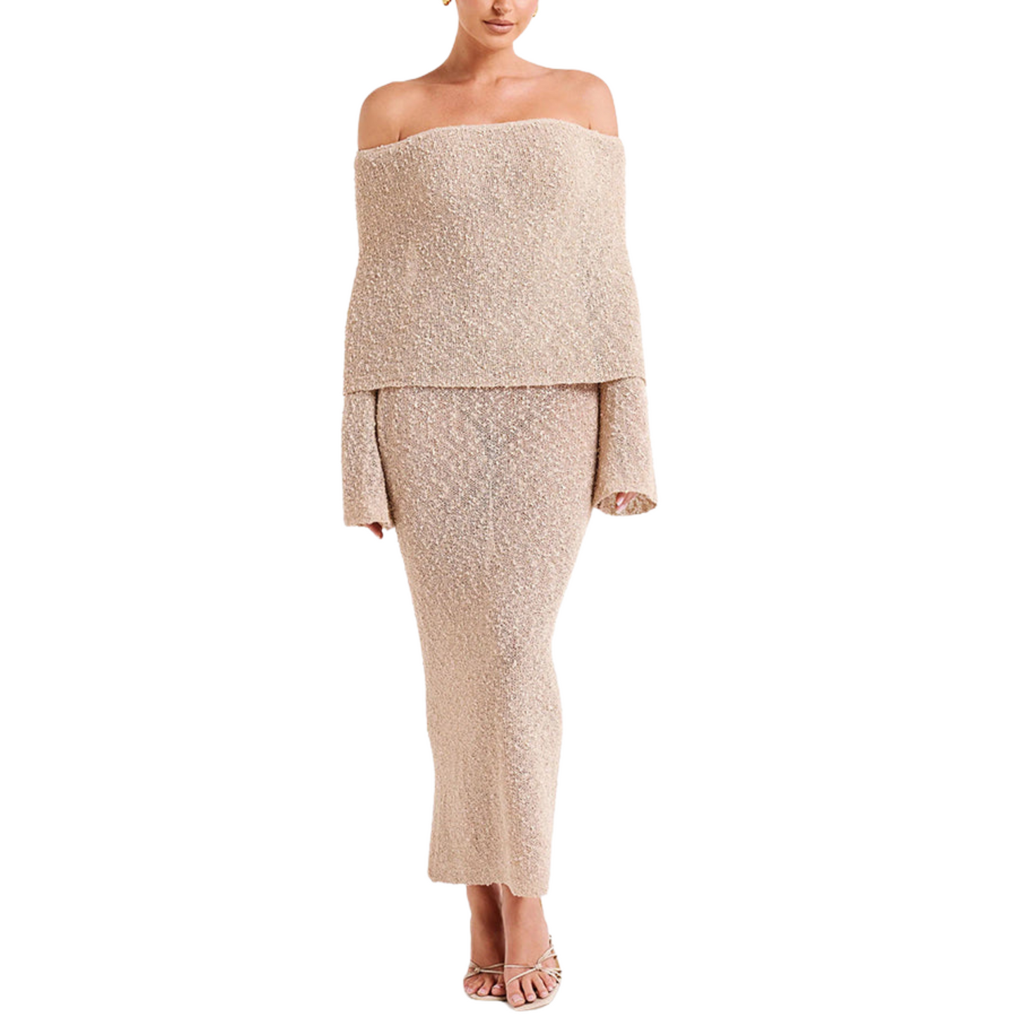 Lina | Maxi Boucle Dress