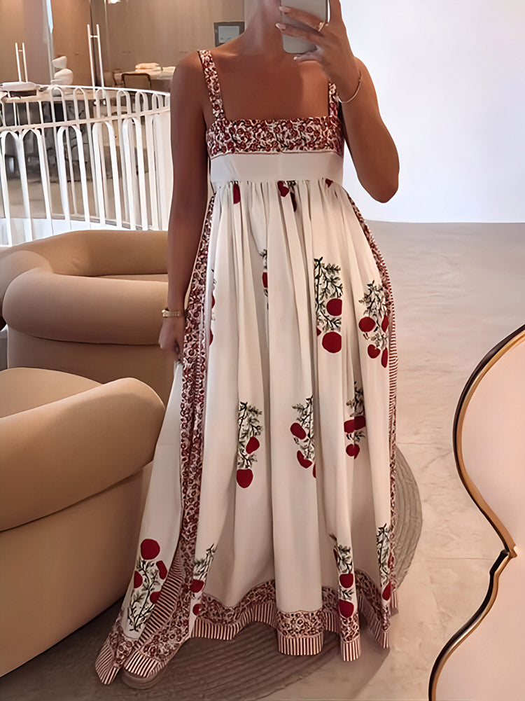 Maxi dress with flowers