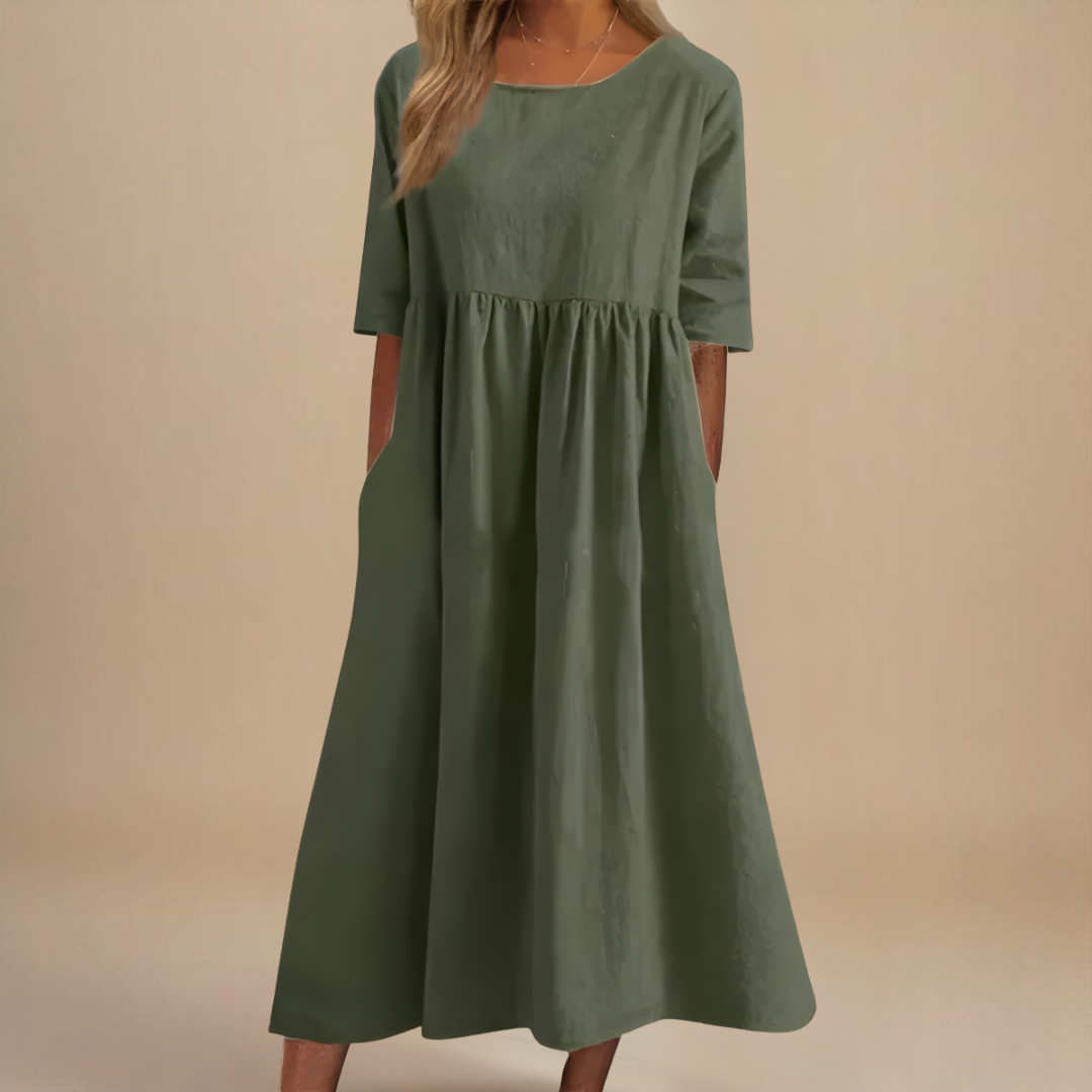 Sofia™ | Flattering Cotton Dress
