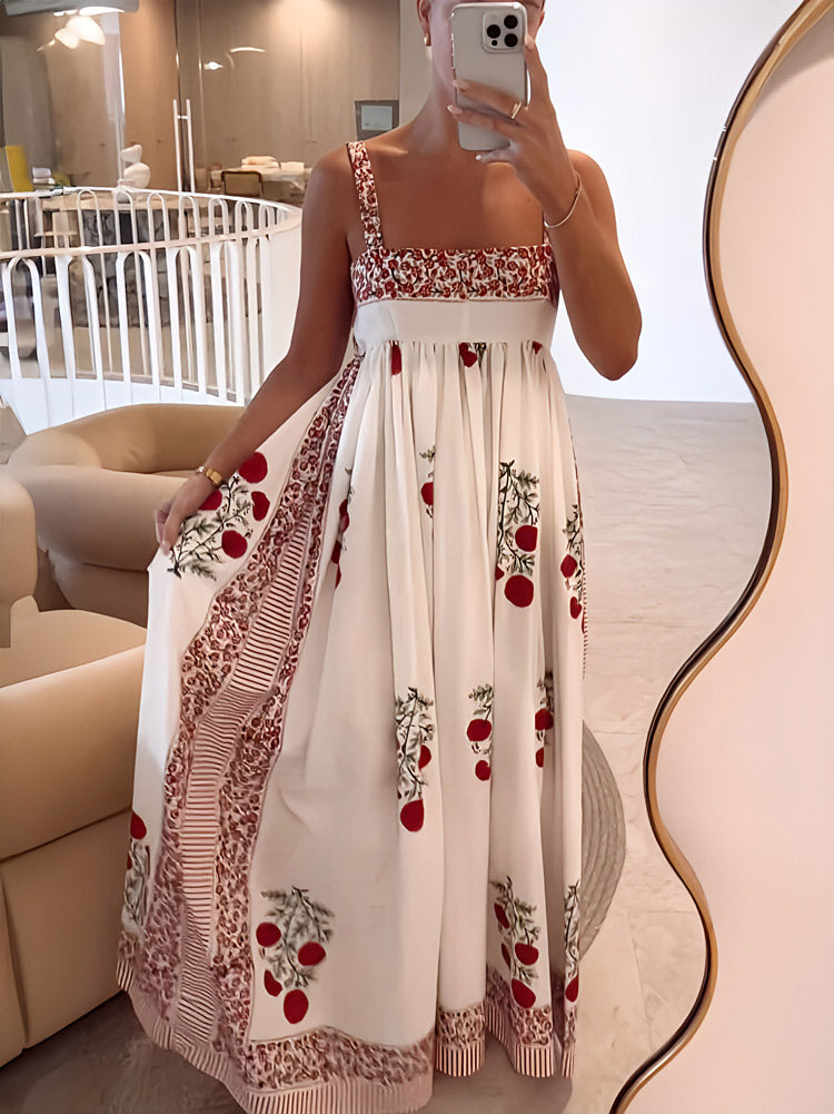 Maxi dress with flowers