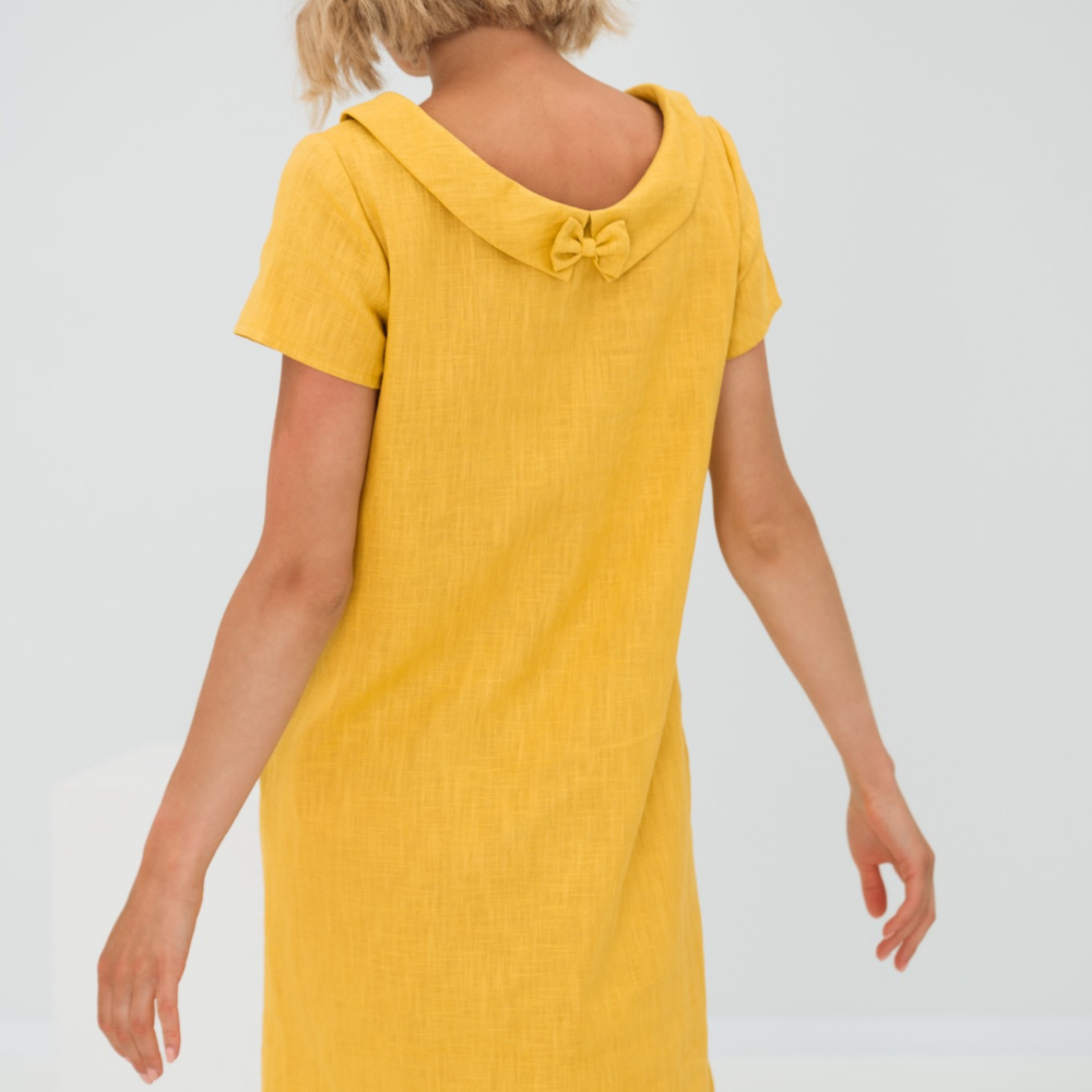 ALINA | Soft Linen Dress with Pockets