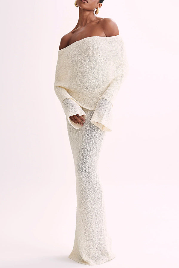 Lina | Maxi Boucle Dress