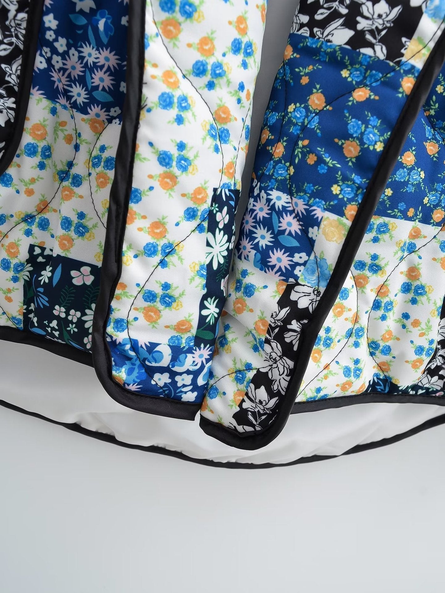 Revvy | Jacket with Floral Patchwork Print