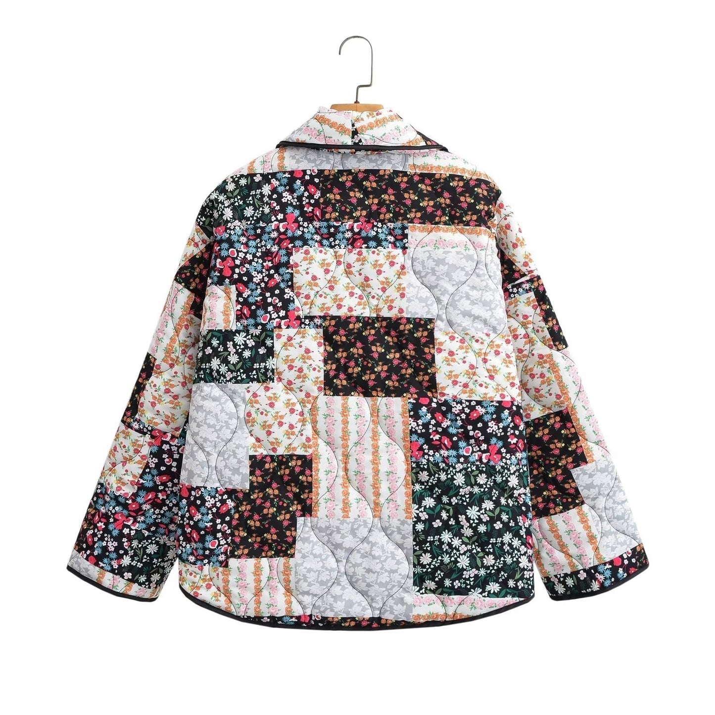 Revvy | Jacket with Floral Patchwork Print