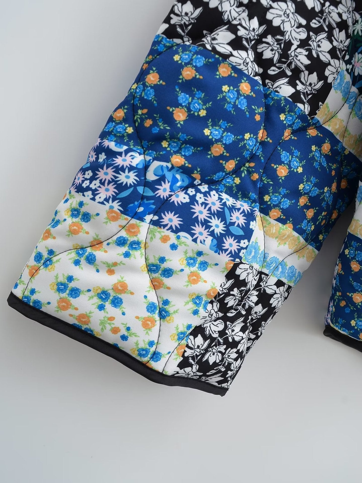 Revvy | Jacket with Floral Patchwork Print