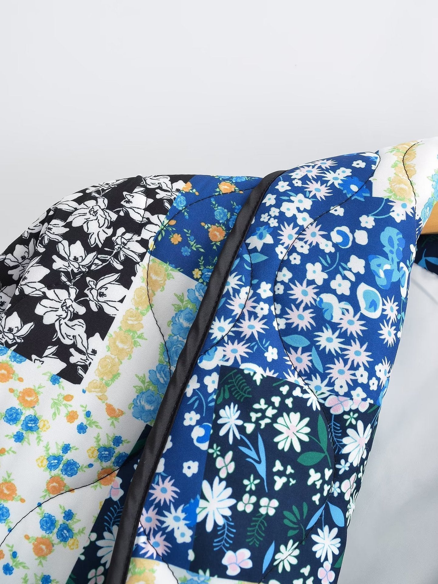 Revvy | Jacket with Floral Patchwork Print