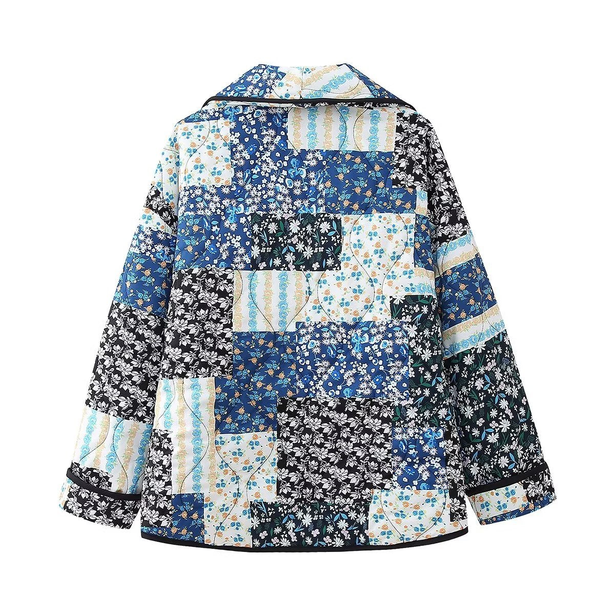 Revvy | Jacket with Floral Patchwork Print