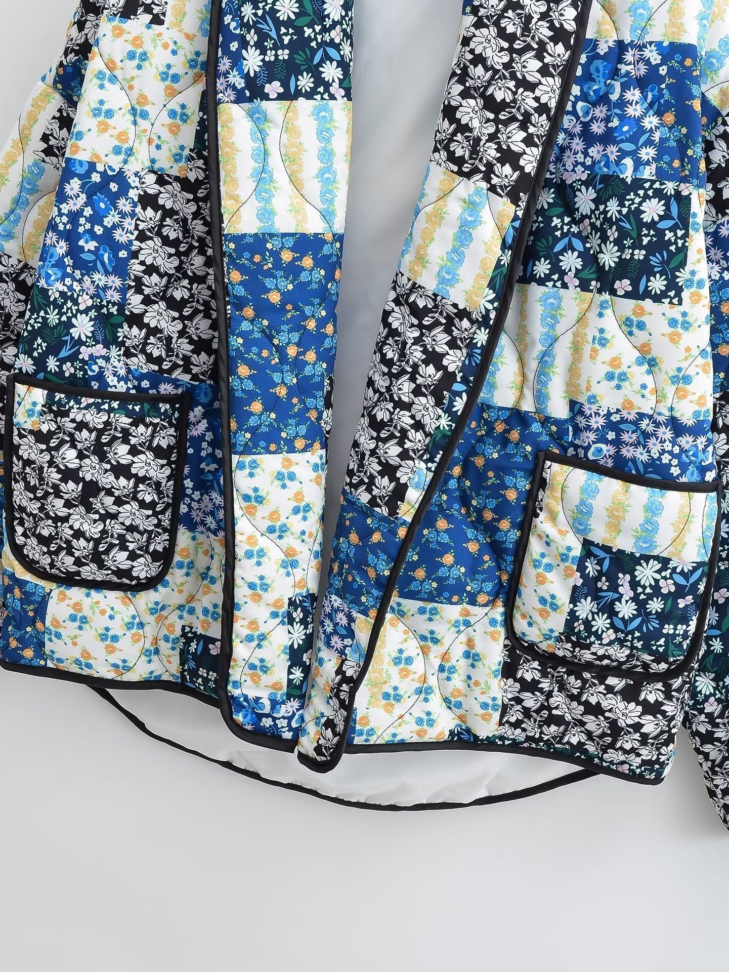 Revvy | Jacket with Floral Patchwork Print