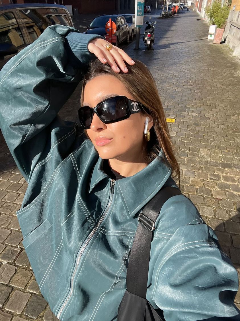 Rosie | Leather Bomber Jacket