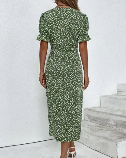 Ellaine – Floral summer dress with tummy coverage