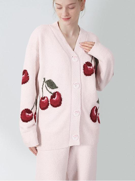 Fleece | Floral Cardigan and Pajamas