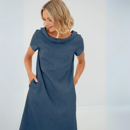 ALINA | Soft Linen Dress with Pockets