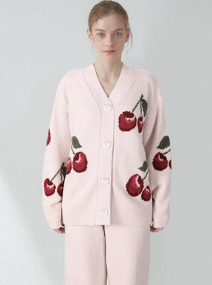 Fleece | Floral Cardigan and Pajamas