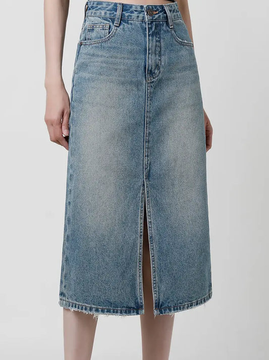 Split | Denim Skirt
