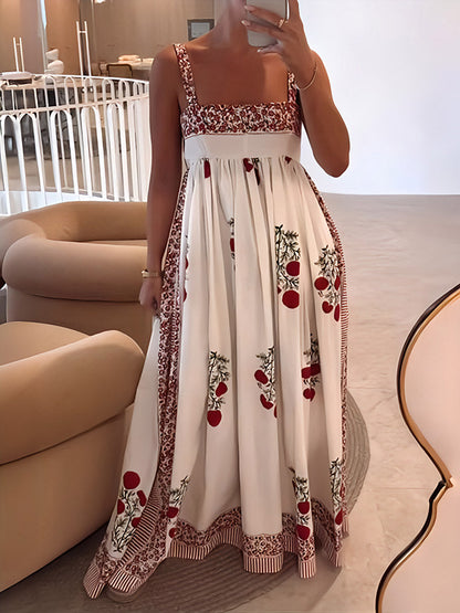 Maxi dress with flowers