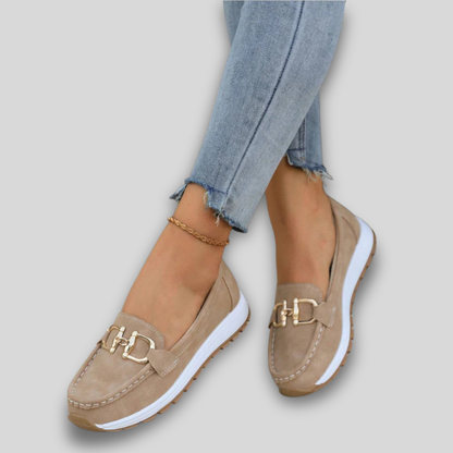 Ellie | Flat Buckle Loafers