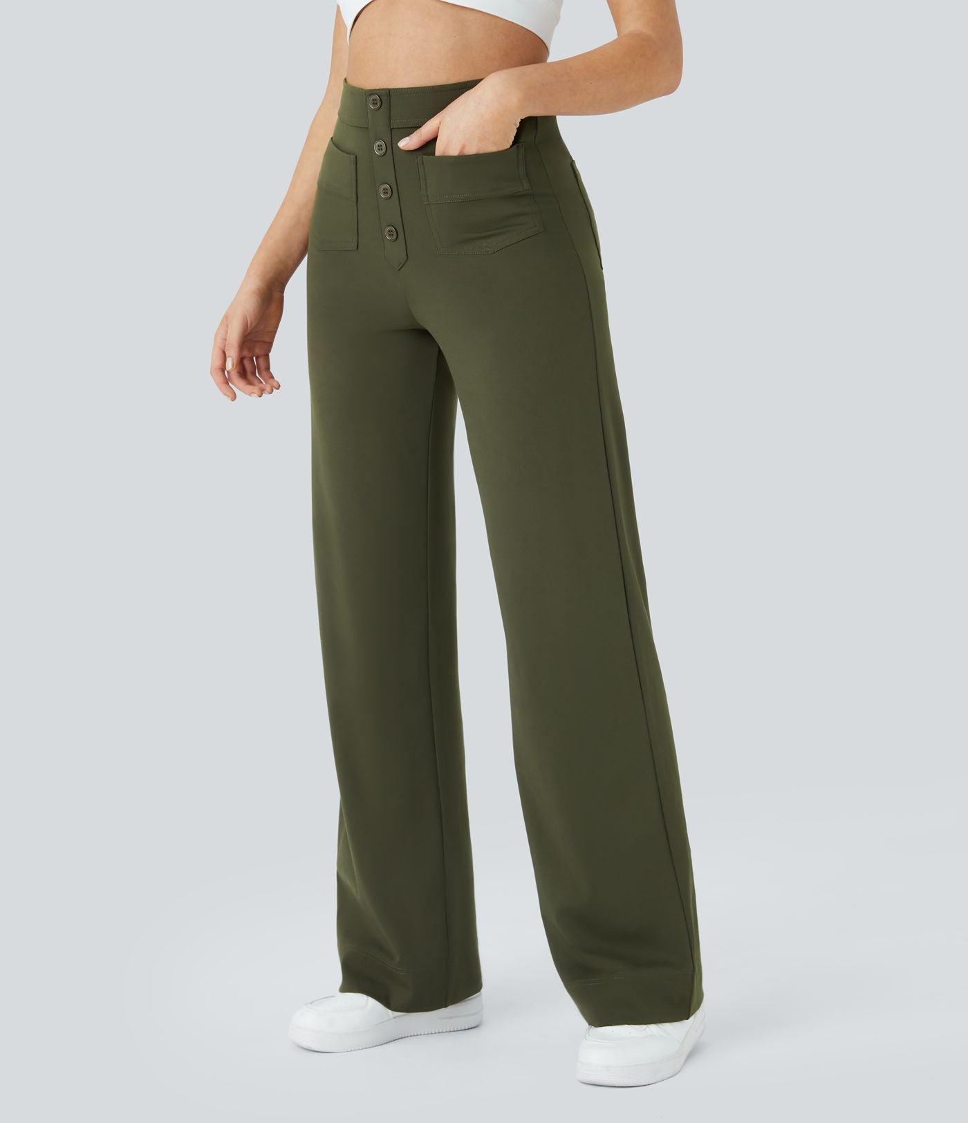 Jade | Flexible High-Waisted Pants