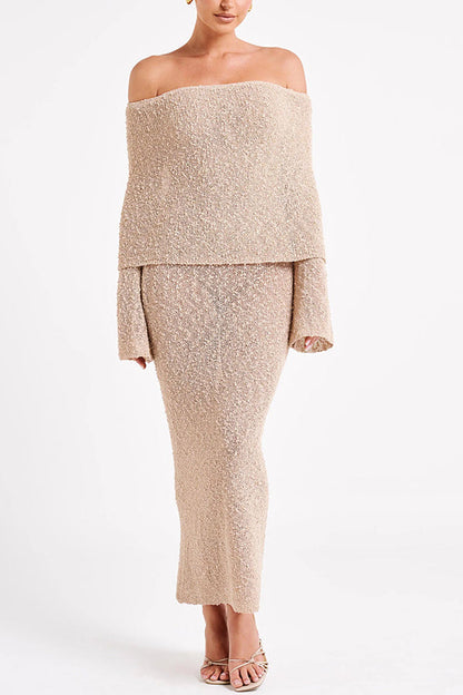 Lina | Maxi Boucle Dress
