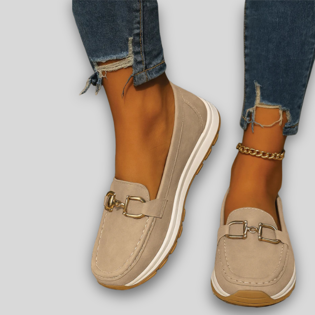 Ellie | Flat Buckle Loafers