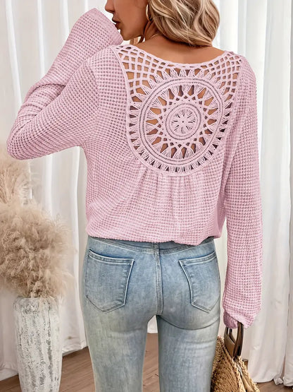Style | Trendy Knit Sweater with Unique Back