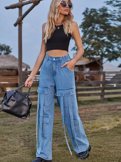 Vinta | Denim Cargo Pants