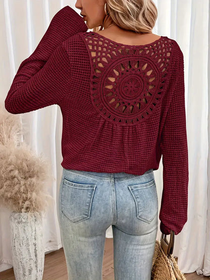 Style | Trendy Knit Sweater with Unique Back