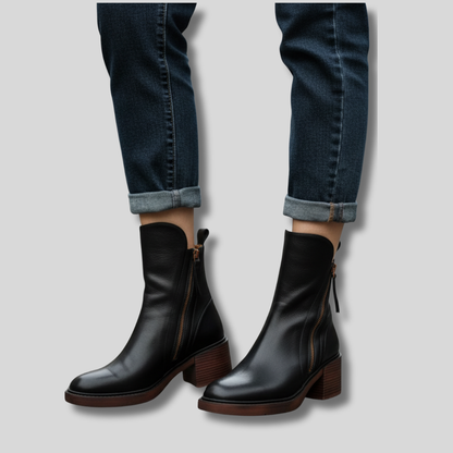 Valorine™ | Elegant Leather Boots