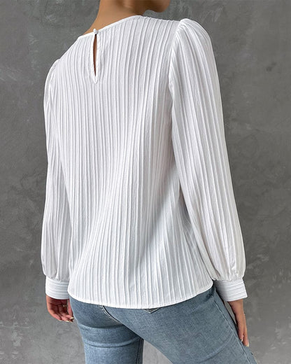 By Olivia | Women's Blouse with Lantern Sleeves