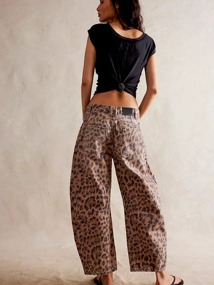 Leopard Print Jeans