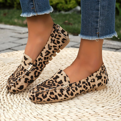 Jaya | Soft leopard moccasins with a chic twist