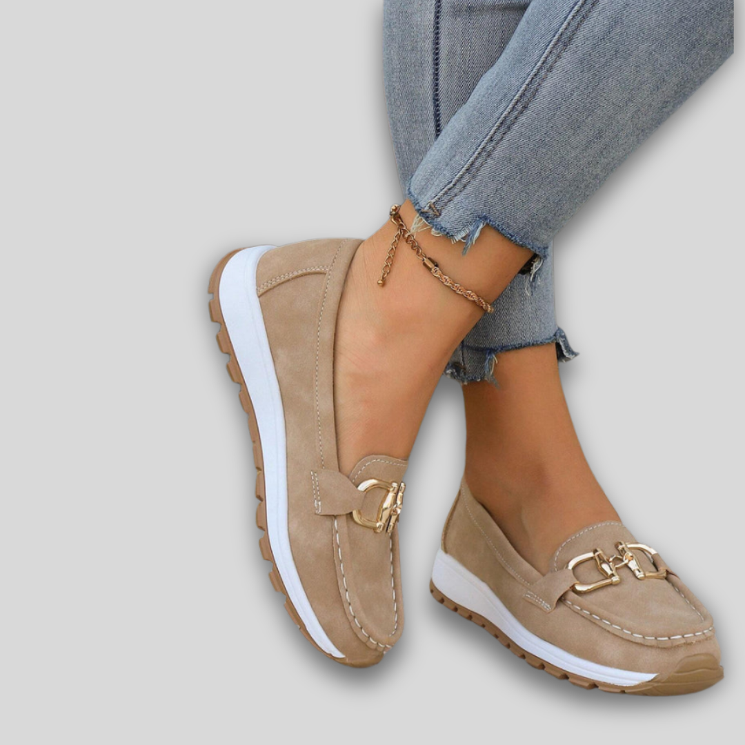 Ellie | Flat Buckle Loafers