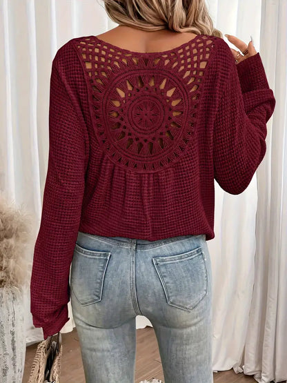 Style | Trendy Knit Sweater with Unique Back