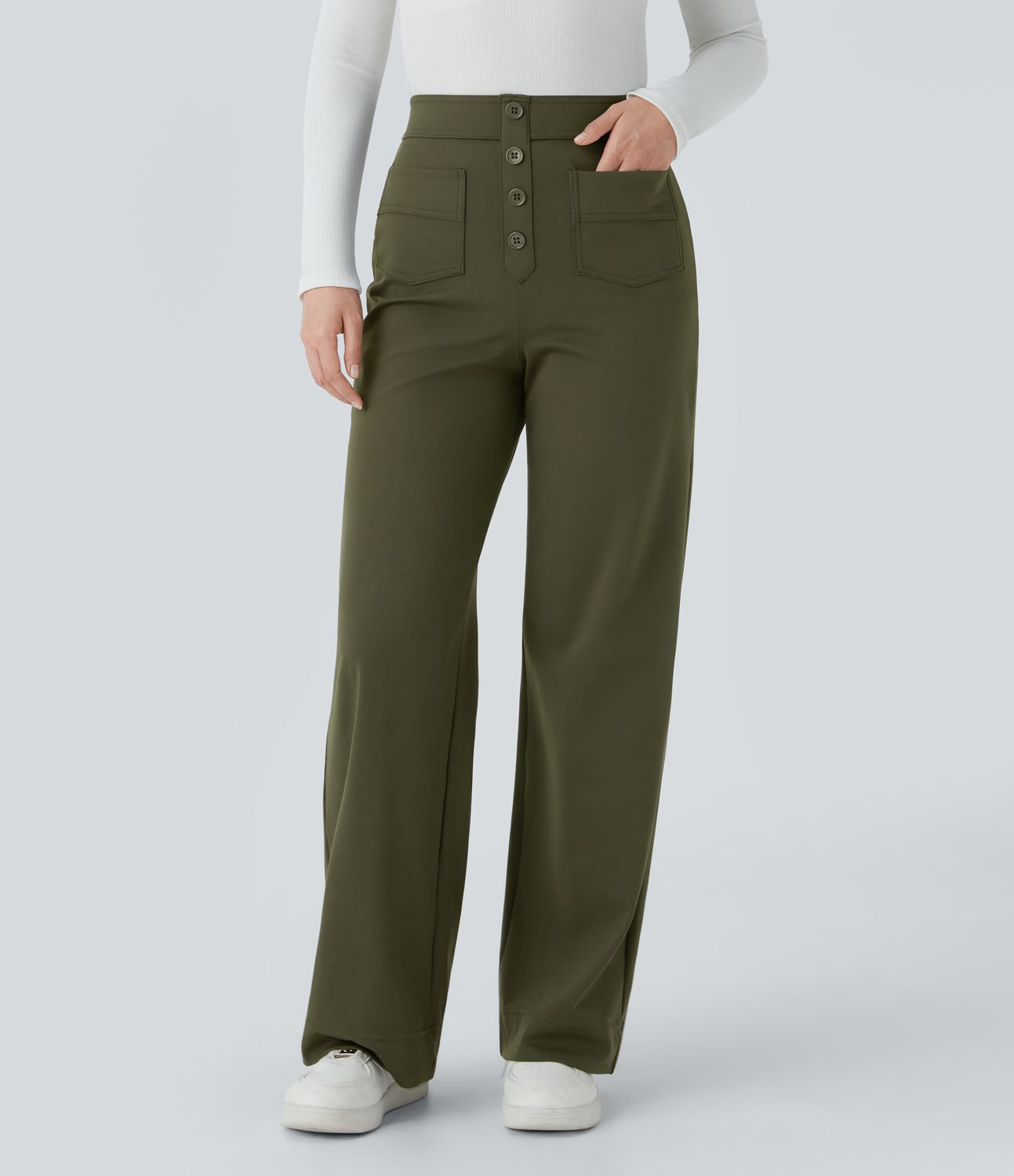 Jade | Flexible High-Waisted Pants