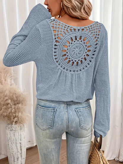 Style | Trendy Knit Sweater with Unique Back