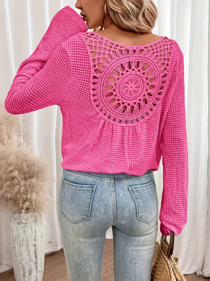 Style | Trendy Knit Sweater with Unique Back