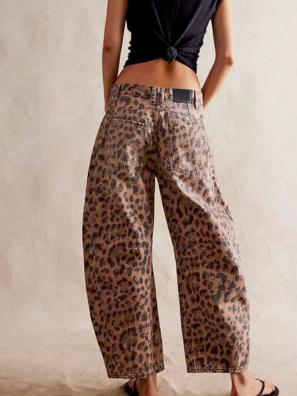 Leopard Print Jeans