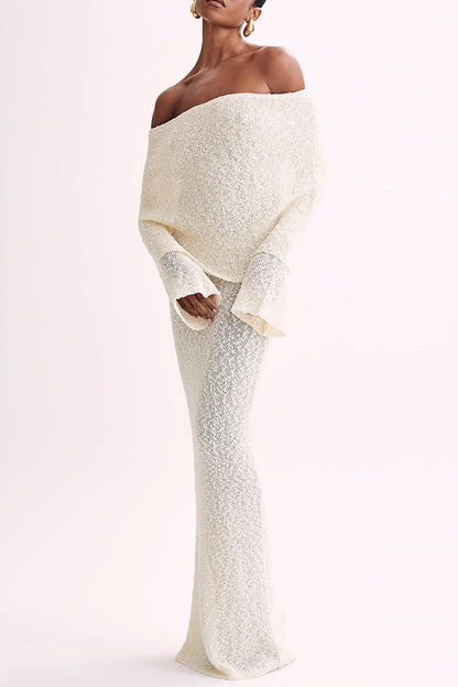 Lina | Maxi Boucle Dress