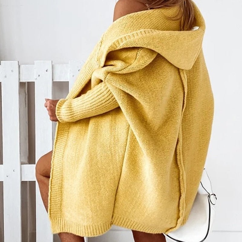 Lynn - Hooded Knit Cardigan