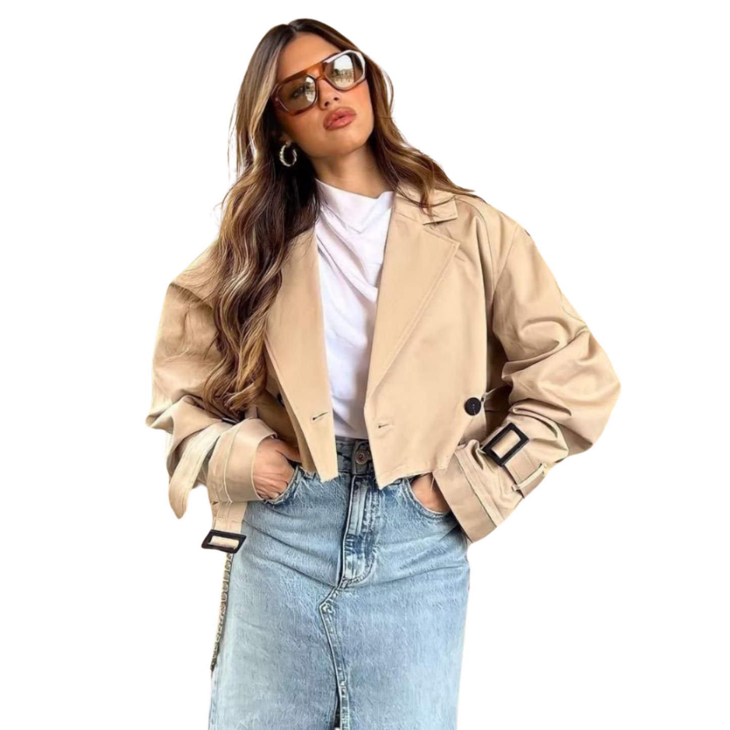 Mira | Light Coat with Belt