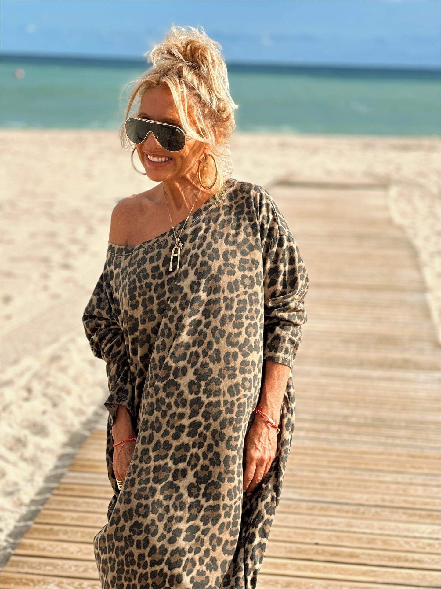 Lion | Print Oversized Dress