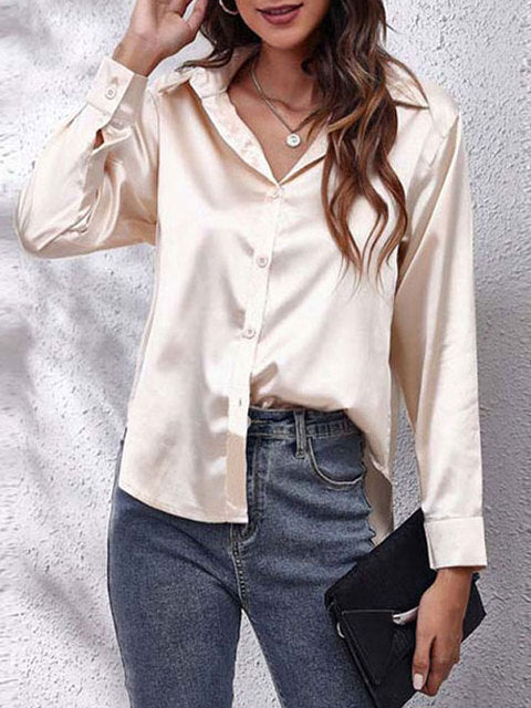 Emersyn | Silk Long Sleeve Shirt