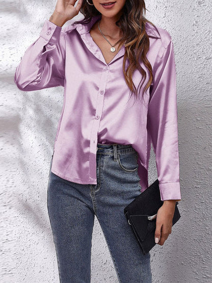 Emersyn | Silk Long Sleeve Shirt