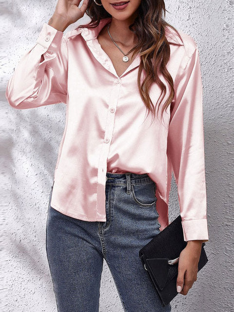 Emersyn | Silk Long Sleeve Shirt