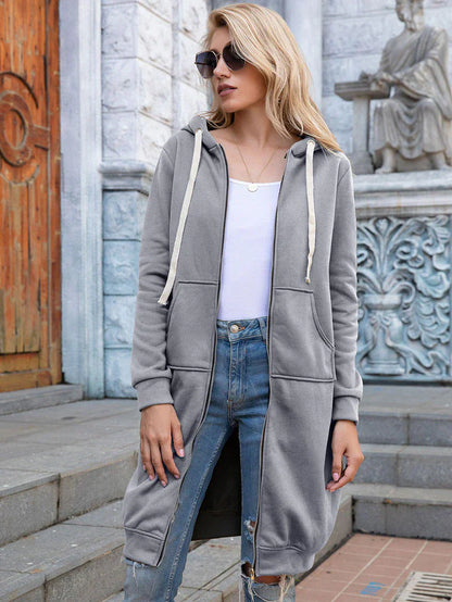 Bonnie - Longline Zip Hoodie