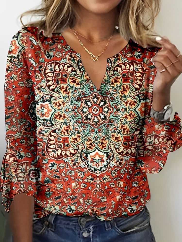 Viena | Colorful Printed Blouse