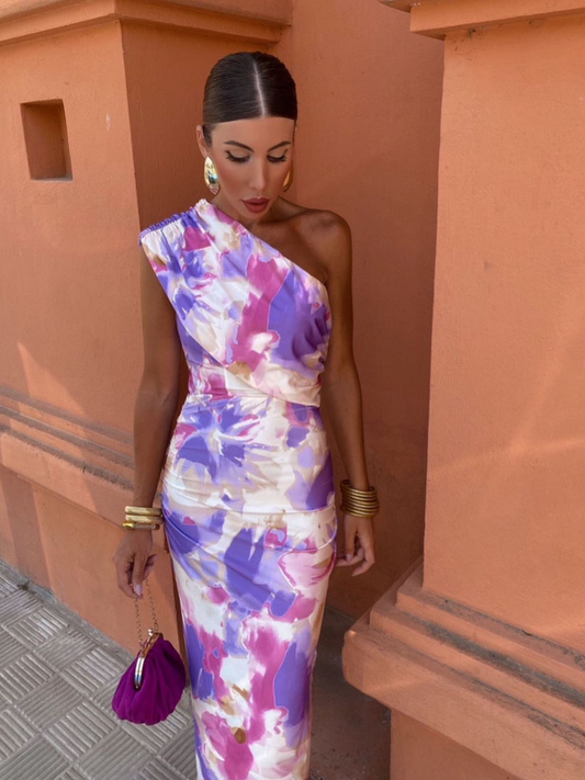 Aurelia™ | Light Summer Dress with Playful Colors and Flattering Cut