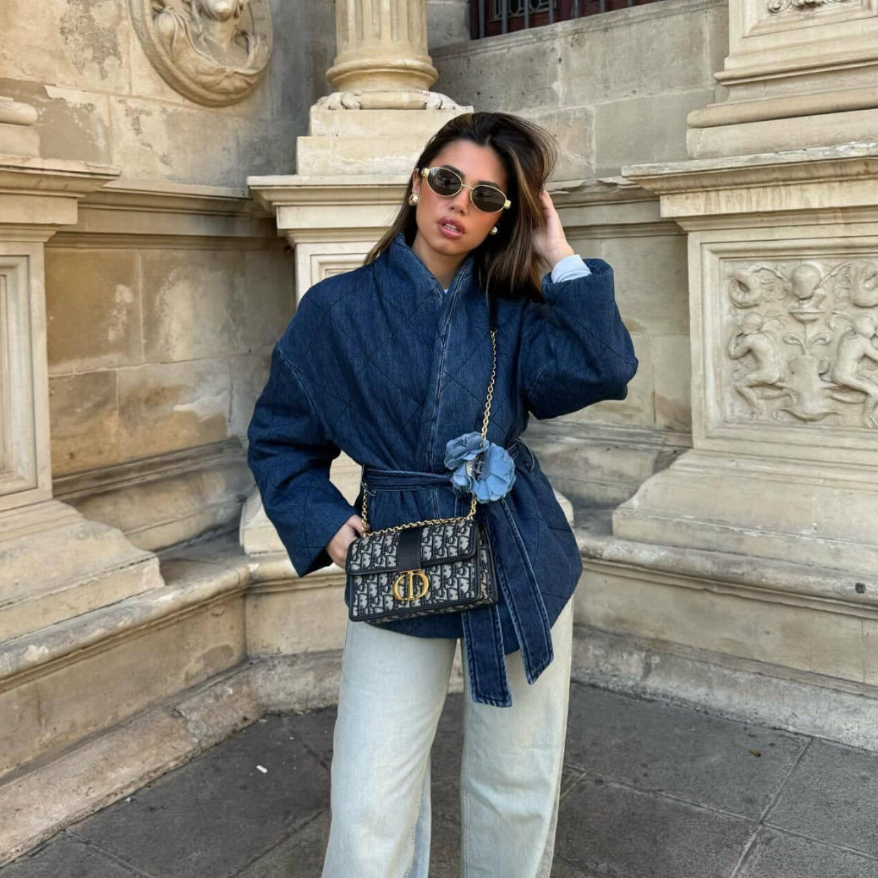 Denim | jacket with a reversed collar