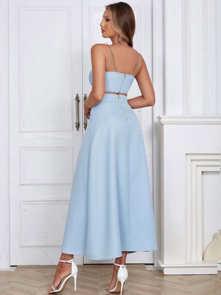 Halsy | Sleeveless Top and Long Skirt