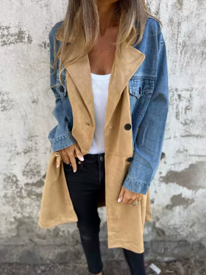MARITES | DENIM AND SUEDE JACKET