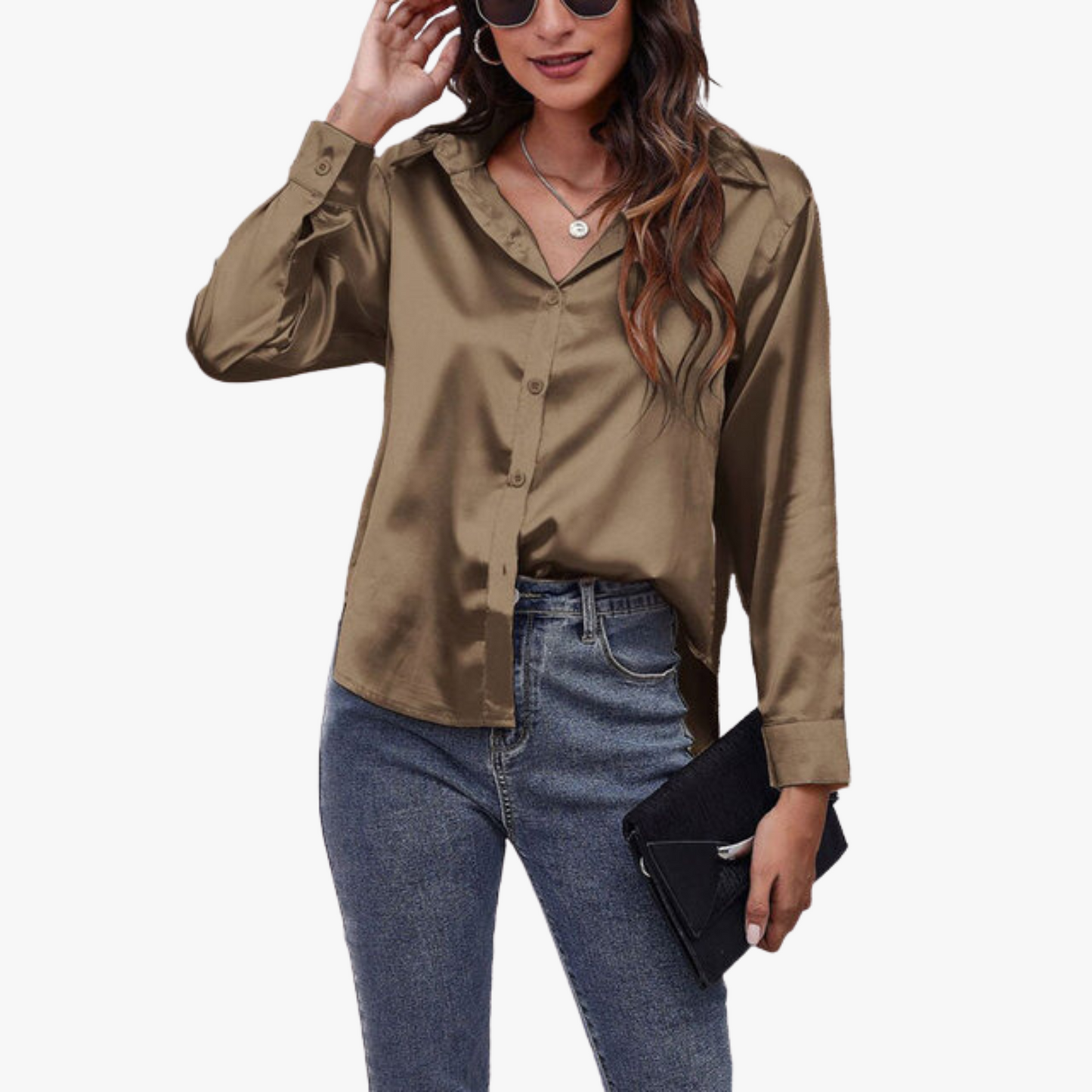 Emersyn | Silk Long Sleeve Shirt